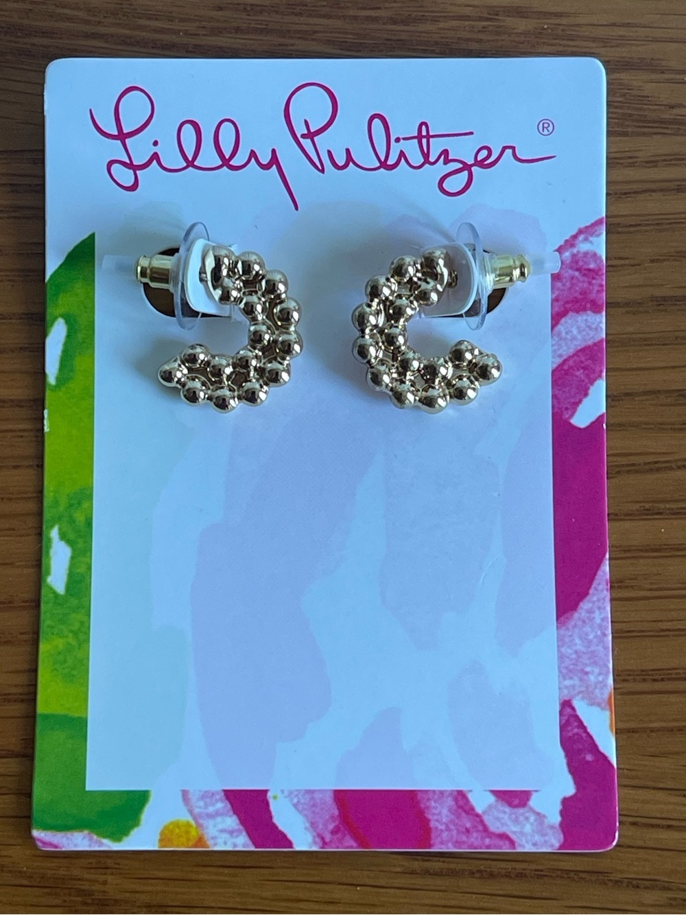 Lilly Pulitzer Worth A Look Small Hoop Earrings
